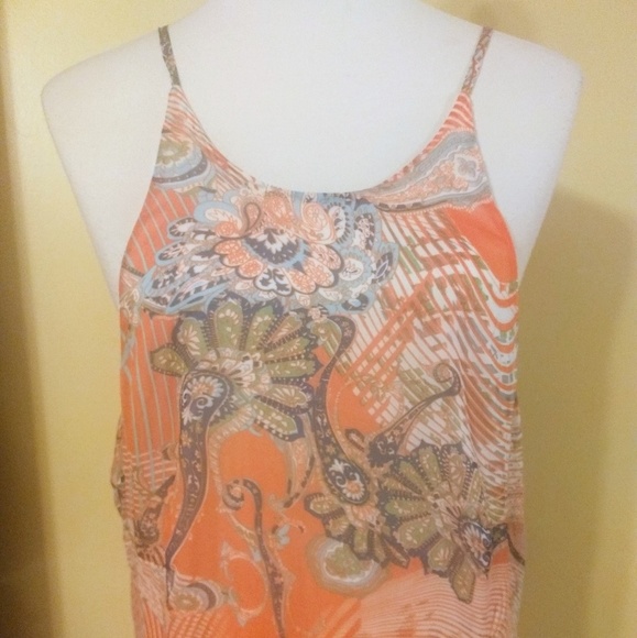 Esley boho maxi coral dress sz medium NWT *Z - Picture 4 of 5